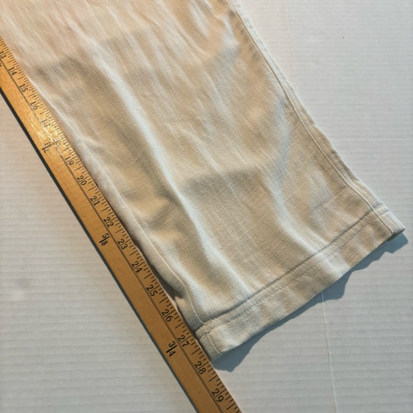 NWT Wonderly Drapey Linen Blend Button Fly Cream Lightweight Cargo Pants Size 3X - Picture 11 of 14